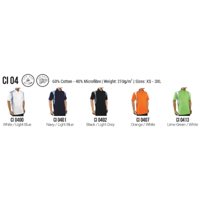 [Cotton Interlock] Cotton Interlock Polo - CI04